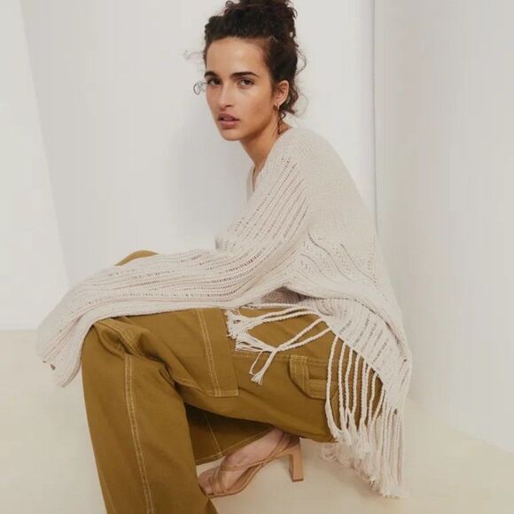 H&M Limited Fringe Sweater Oversized - Picture 10 of 13